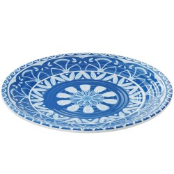 Piatto piano Linea Itaca - 35,5 x 3 cm - melamina - Leone