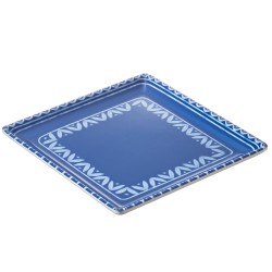 Piatto quadrato Linea Itaca - 17 x 17 x 2 cm - melamina - Leone