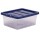 Contenitore multiuso Bankers Box - 32 x 40 x 17 cm - 15 L - PP - con coperchio blu - trasparente - Fellowes