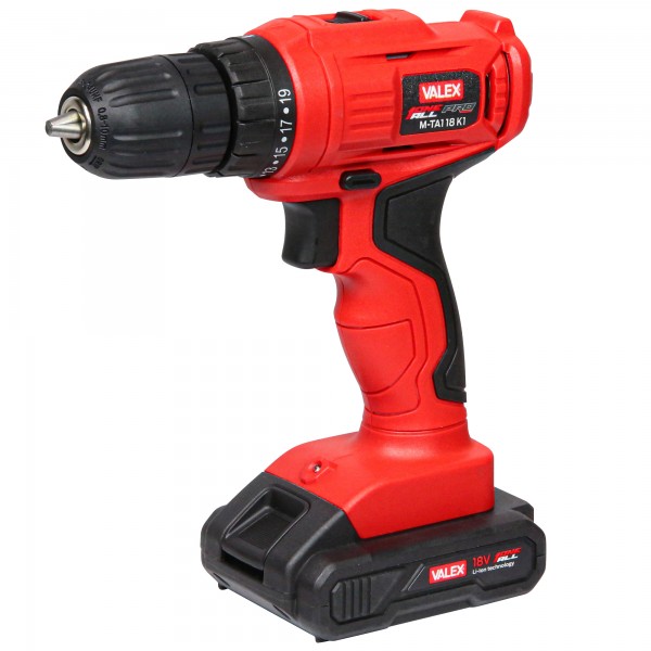 Trapano avvitatore M-TA1 18 K1 - in valigetta - a batteria al litio - 18 V - Valex Trapano avvitatore M-TA1 18 K1 - in valigetta - a batteria al litio - 18 V - Valex