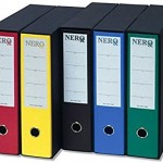 Registratore NERO protocollo Brefiocart con custodia dorso 8 cm 23x33 cm - BLU