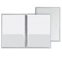 Cartelline con tasche Capri 69/T2 - PVC - 21 x 29,7 cm - cristallo - Sei Rota - conf. 5 pezzi