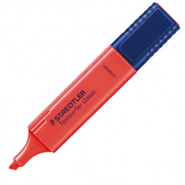Evidenziatore - Textsurfer Classic - punta a scalpello - tratto1 - 5 mm - rosso - Staedtler Evidenziatore - Textsurfer Classic - punta a scalpello - tratto1 - 5 mm - rosso - Staedtler