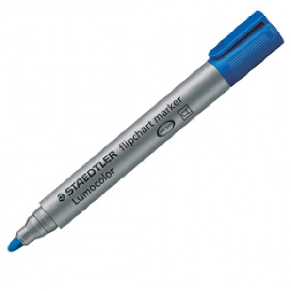 Marcatore Lumocolor Flipchart 356 - a base d'acqua - punta tonda 2 mm - blu - Staedtler Marcatore Lumocolor Flipchart 356 - a base d'acqua - punta tonda 2 mm - blu - Staedtler