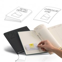 Portabiglietti da visita Eticard T -  autoadesivi - PVC - 5,5 x 9 cm - trasparente - Sei Rota - conf. 10 pezzi