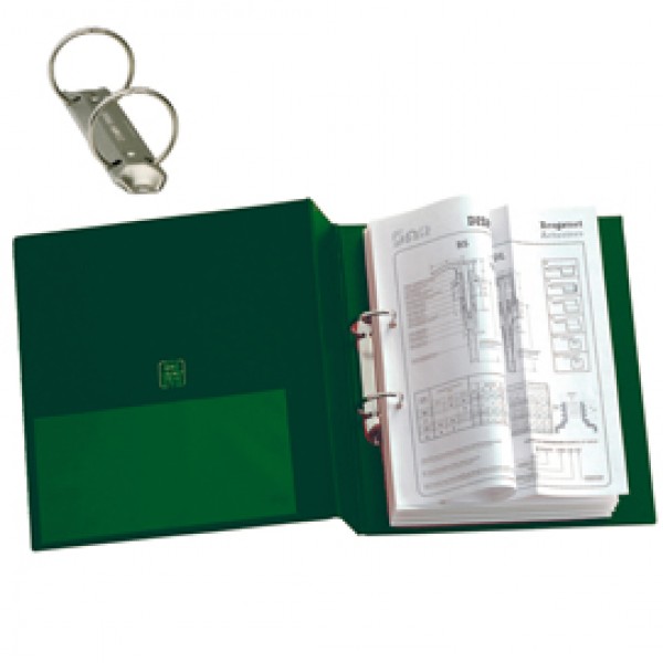 Raccoglitore Stelvio - 2 anelli tondi 25 mm - dorso 3 cm - 22 x 30 cm - verde - Sei Rota Raccoglitore Stelvio - 2 anelli tondi 25 mm - dorso 3 cm - 22 x 30 cm - verde - Sei Rota