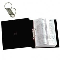 Raccoglitore Stelvio - 2 anelli tondi 25 mm - dorso 3 cm - 22 x 30 cm - nero - Sei Rota