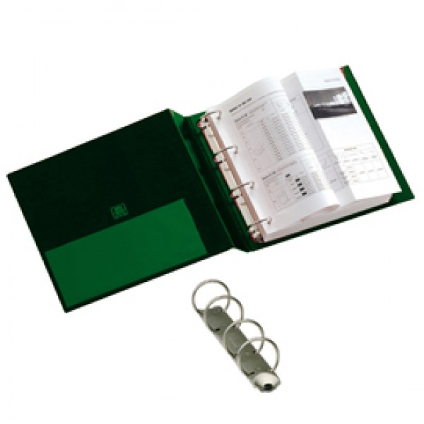 Raccoglitore Stelvio - 4 anelli tondi 25 mm - dorso 3 cm - 22 x 30 cm - verde - Sei Rota Raccoglitore Stelvio - 4 anelli tondi 25 mm - dorso 3 cm - 22 x 30 cm - verde - Sei Rota