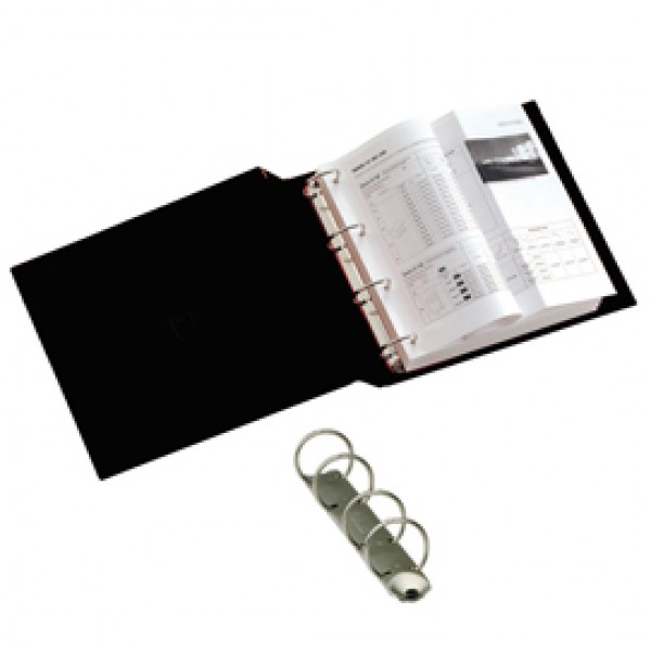 Raccoglitore Stelvio - 4 anelli tondi 25 mm - dorso 3 cm - 22 x 30 cm - nero - Sei Rota Raccoglitore Stelvio - 4 anelli tondi 25 mm - dorso 3 cm - 22 x 30 cm - nero - Sei Rota