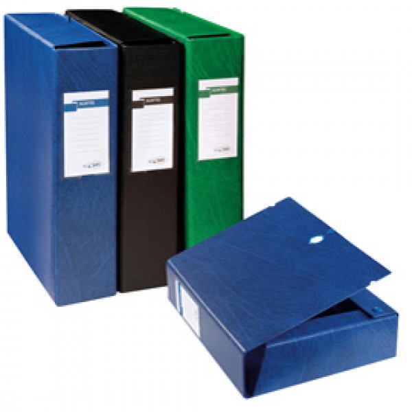 Scatola archivio Scatto - dorso 4 cm - 25 x 35 cm - blu - Sei Rota