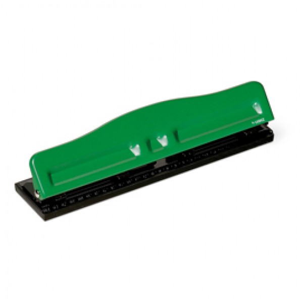 Perforatore 840 - massimo 8 fogli - 4 fori regolabili - passo 6/8 cm - verde - Lebez Perforatore 840 - massimo 8 fogli - 4 fori regolabili - passo 6/8 cm - verde - Lebez