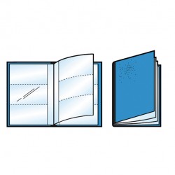 Porta scontrini e banconote Asso PS - 21 x 29.7 cm - blu - Sei Rota