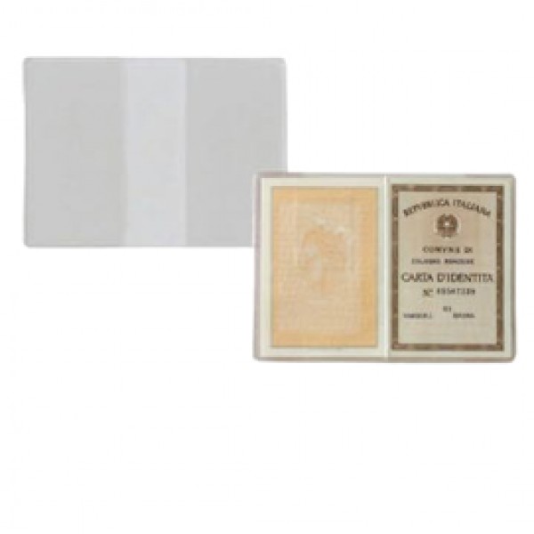 Porta carta identità - PVC - 15,5 x 11 cm - trasparente - Sei Rota - conf. 100 pezzi