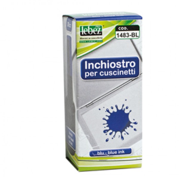 Inchiostro per cuscinetti - 30 ml - senza olio - blu - Lebez Inchiostro per cuscinetti - 30 ml - senza olio - blu - Lebez