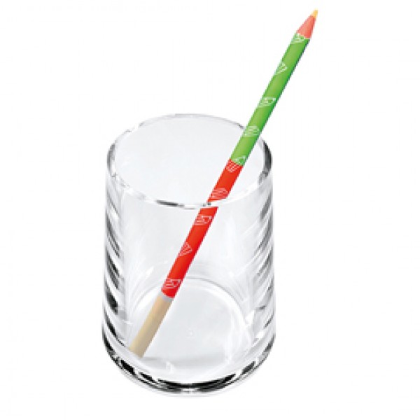 Portapenne a bicchiere - 7 x 10 cm - acrilico - trasparente - Lebez Portapenne a bicchiere - 7 x 10 cm - acrilico - trasparente - Lebez