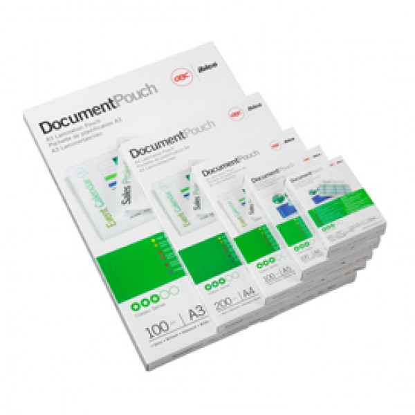 Pouches - government card - 65 x 95mm - 2 x 250 micron - GBC - conf. 100 pezzi Pouches - government card - 65 x 95mm - 2 x 250 micron - GBC - conf. 100 pezzi