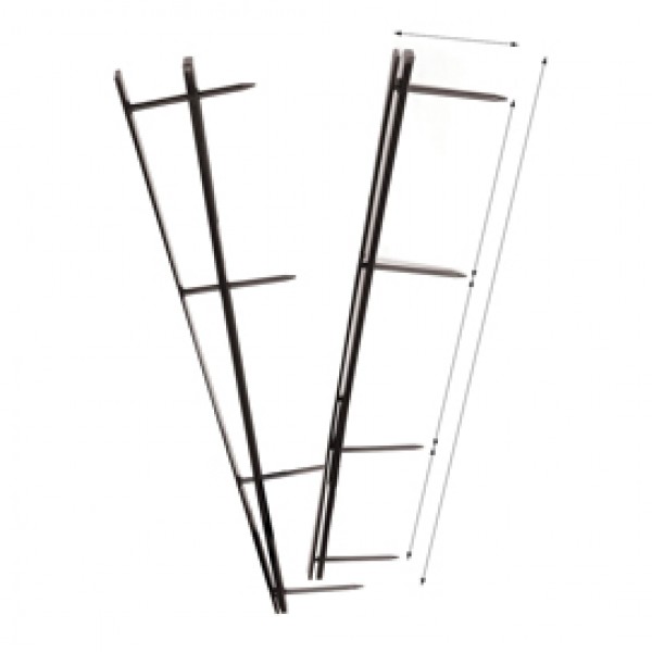 Pettini Velobind - 4 denti - 45 mm - nero - GBC - conf. 25 pezzi Pettini Velobind - 4 denti - 45 mm - nero - GBC - conf. 25 pezzi