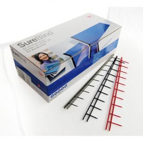 Pettini Surebind - 10 denti - 50 mm - bianco - GBC - conf. 100 pezzi Pettini Surebind - 10 denti - 50 mm - bianco - GBC - conf. 100 pezzi