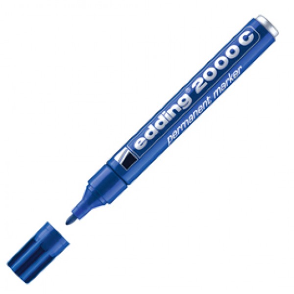 Marcatore permanente Edding 2000c - punta tonda 1,5 - 3,0 mm - blu - Edding