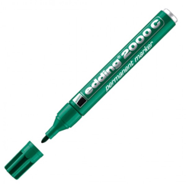 Marcatore permanente Edding 2000c - punta tonda - 1,5 - 3 mm - verde - Edding Marcatore permanente Edding 2000c - punta tonda - 1,5 - 3 mm - verde - Edding