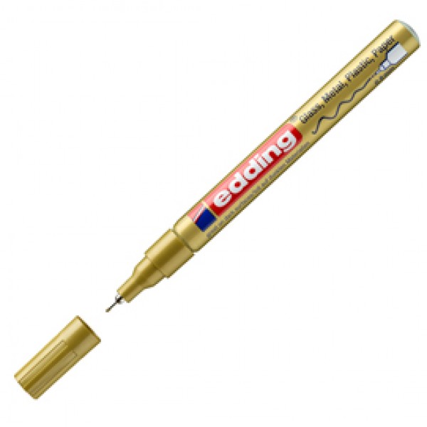 Marcatore a vernice 780 - punta 0,8 mm - oro - Edding Marcatore a vernice 780 - punta 0,8 mm - oro - Edding
