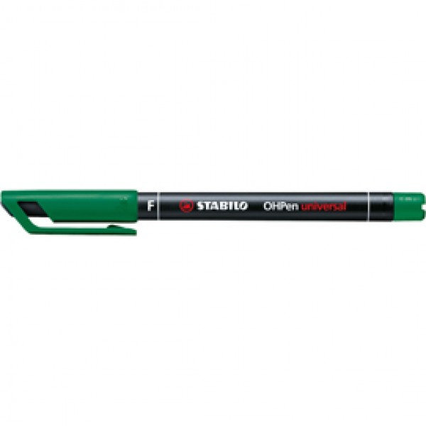Pennarello OHPen universal permanente 842 - punta fine 0,7 mm - verde - Stabilo Pennarello OHPen universal permanente 842 - punta fine 0,7 mm - verde - Stabilo