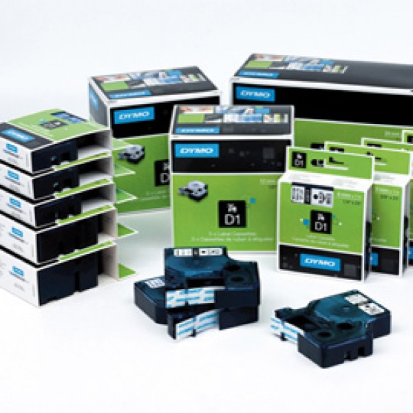 Nastro D1 458060 - 19 mm x 7 mt - nero/blu - Dymo Nastro D1 458060 - 19 mm x 7 mt - nero/blu - Dymo