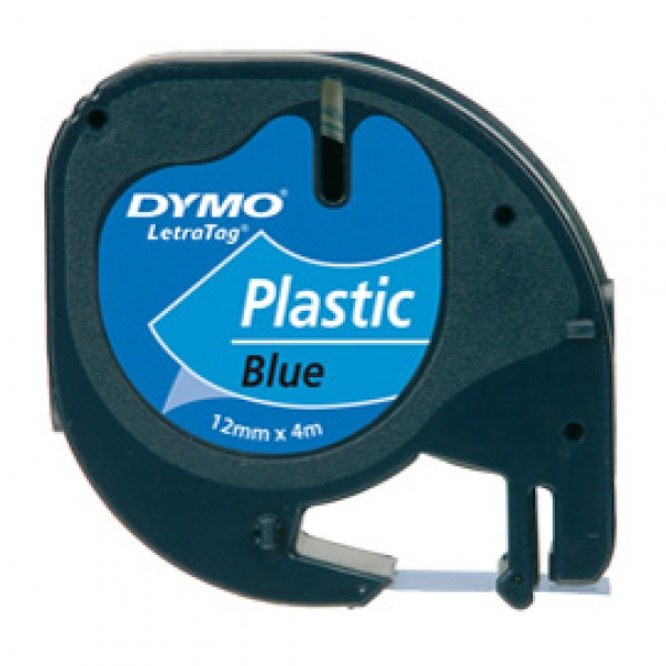 Nastro Letratag 912050 - in plastica - 12 mm x 4 mt - blu - Dymo Nastro Letratag 912050 - in plastica - 12 mm x 4 mt - blu - Dymo