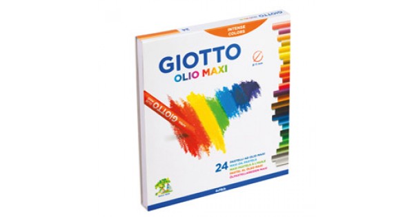 Pastelli colorati Mega - esagonale - diametro mina 5,5 mm - colori  assortiti - Giotto - conf. 24 pezzi
