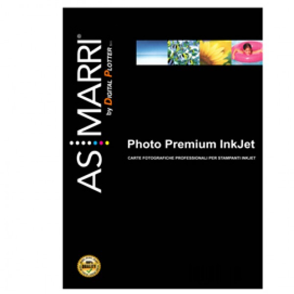 Carta fotografica - per inkjet - A4 - 265 gr - 10 fogli - effetto lucido - bianco - As Marri