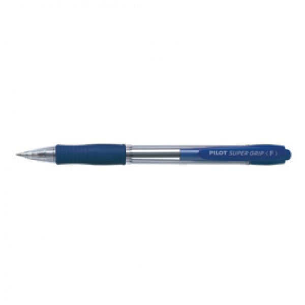 Penna sfera a scatto Super Grip - punta fine 0,7 mm - blu - Pilot Penna sfera a scatto Super Grip - punta fine 0,7 mm - blu - Pilot