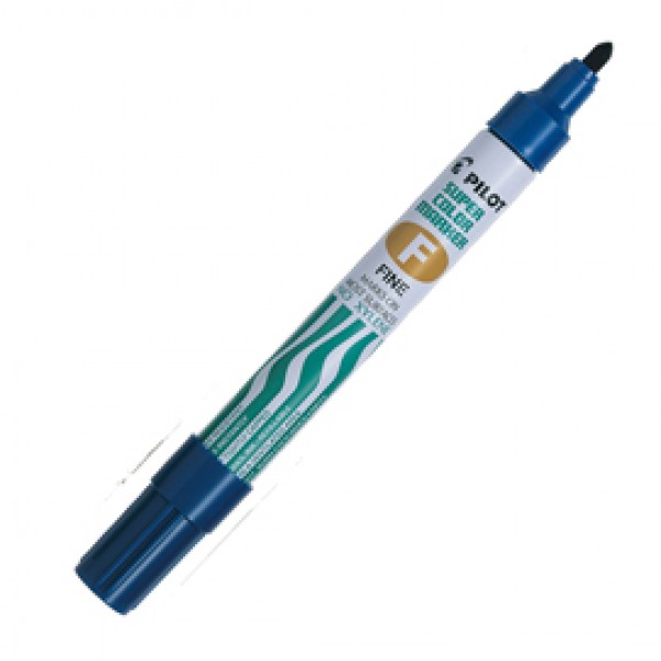 Marcatore Super Color - permanente - punta fine 4 mm - blu - Pilot Marcatore Super Color - permanente - punta fine 4 mm - blu - Pilot