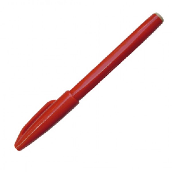 Pennarello Sign Pen S520 punta feltro - punta 2 mm - rosso - Pentel