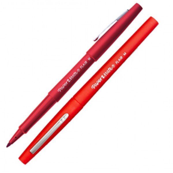 Pennarello Flair Nylon punta feltro - punta 1,10mm - rosso - Papermate