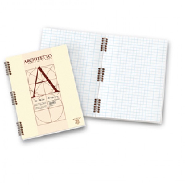 Blocco Architetto - 22x29,7mm - 10mm - 40 fogli - 100gr - spiralato - Pigna Blocco Architetto - 22x29,7mm - 10mm - 40 fogli - 100gr - spiralato - Pigna