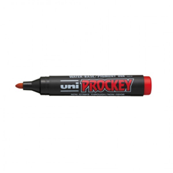 Marcatore Uni Prockey M122 - punta conica da 1,20-1,80mm - rosso - Uni Mitsubishi Marcatore Uni Prockey M122 - punta conica da 1,20-1,80mm - rosso - Uni Mitsubishi