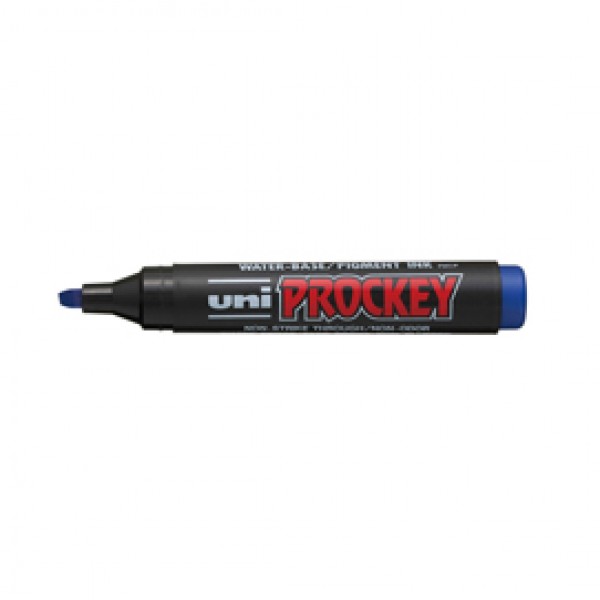 Marcatore Uni Prockey M126 - punta a scalpello da 1,00-5,70mm - blu - Uni Mitsubishi Marcatore Uni Prockey M126 - punta a scalpello da 1,00-5,70mm - blu - Uni Mitsubishi