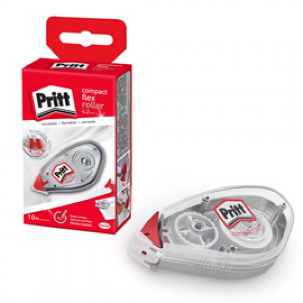 Correttore a nastro - 4,2 mm x 10 mt - roller - Pritt Correttore a nastro - 4,2 mm x 10 mt - roller - Pritt