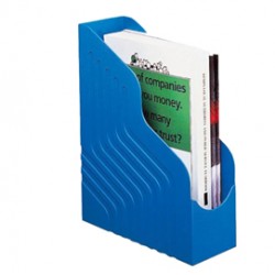Portariviste Magazine Rack Jumbo - 25x32 cm - dorso 10 cm - blu - Rexel