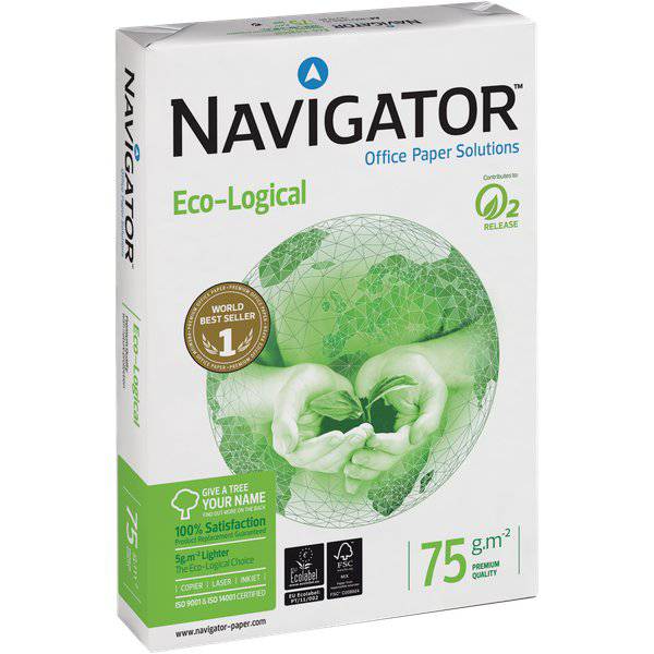 Carta navigator eco-logical A3 - 75 gr. 105 µm - 001FPW (1 risma 500 fogli)