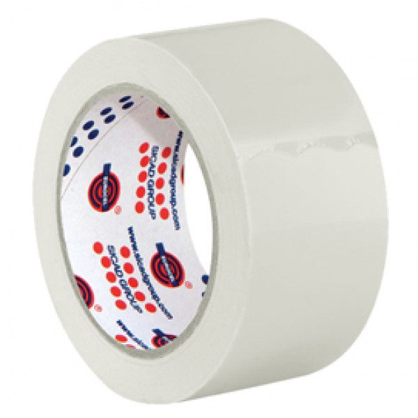 Nastro adesivo 330 - 5 cm x 66 m - PVC - bianco - Eurocel Nastro adesivo 330 - 5 cm x 66 m - PVC - bianco - Eurocel