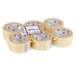 Nastro adesivo 330 - 5 cm x 66 m - PVC - trasparente - Eurocel