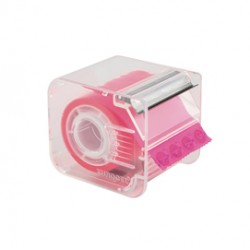 Nastro adesivo Memograph con dispenser - 50 mm x 10 m - rosa - Eurocel