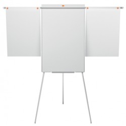 Lavagna portablocco Classic con cavalletto - 100x68,5 cm - bracci estensibili - bianco - Nobo