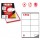 Etichetta adesiva C502 - permanente - 105x72 mm - 8 etichette per foglio - bianco - Markin - scatola 100 fogli A4