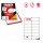 Etichetta adesiva C508 - permanente - 105x42,43mm - 14 etichette per foglio - bianco - Markin - scatola 100 fogli A4