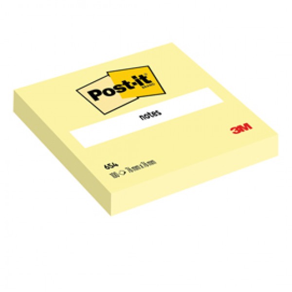 Blocco foglietti - 654 - 76 x 76 mm - giallo Canary™ - 100 fogli - Post it®