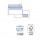 Busta SILVER90 STRIP FSC - bianca - internografata - con finestra - 110 x 230 mm - 90 gr - Pigna Envelopes - conf. 25 pezzi