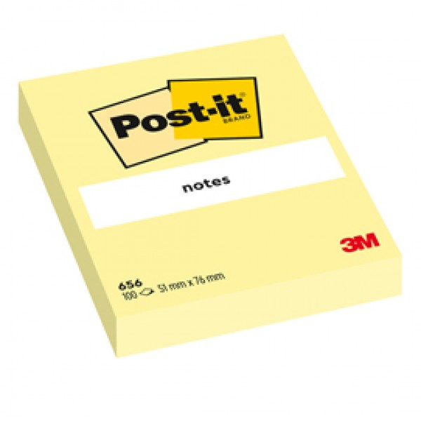 Blocco foglietti - 656 - 76 x 51 mm - giallo Canary™ - 100 fogli - Post it® Blocco foglietti - 656 - 76 x 51 mm - giallo Canary™ - 100 fogli - Post it®