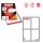 Etichetta adesiva A465 - permanente - 139x99,1 mm - 4 etichette per foglio - bianco - Markin - scatola 100 fogli A4